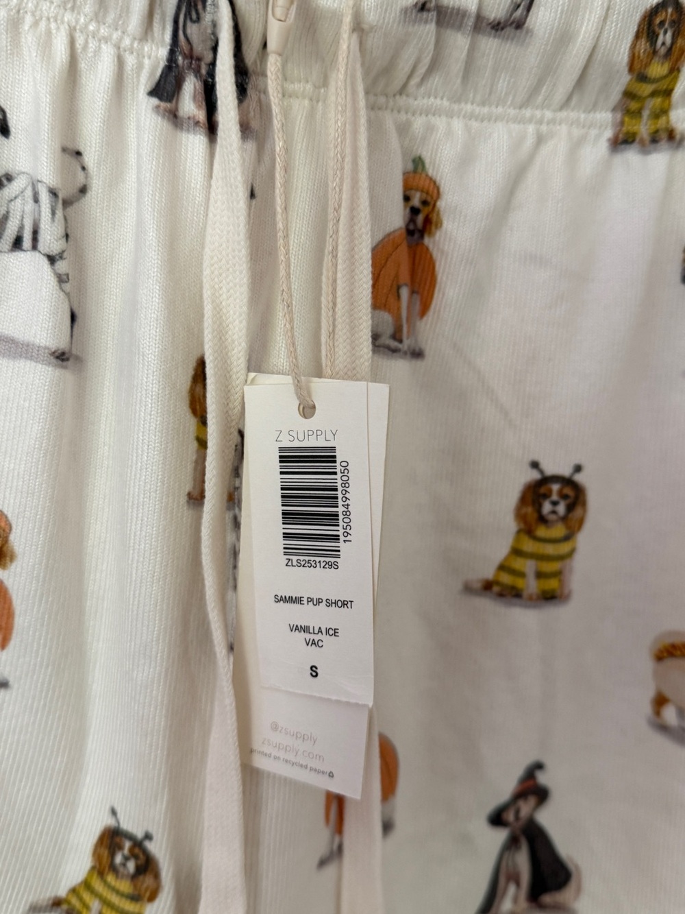 Z supply 2 piece set ,Love Pup tank med & shorts small NWT perfect for Halloween - Picture 5 of 12